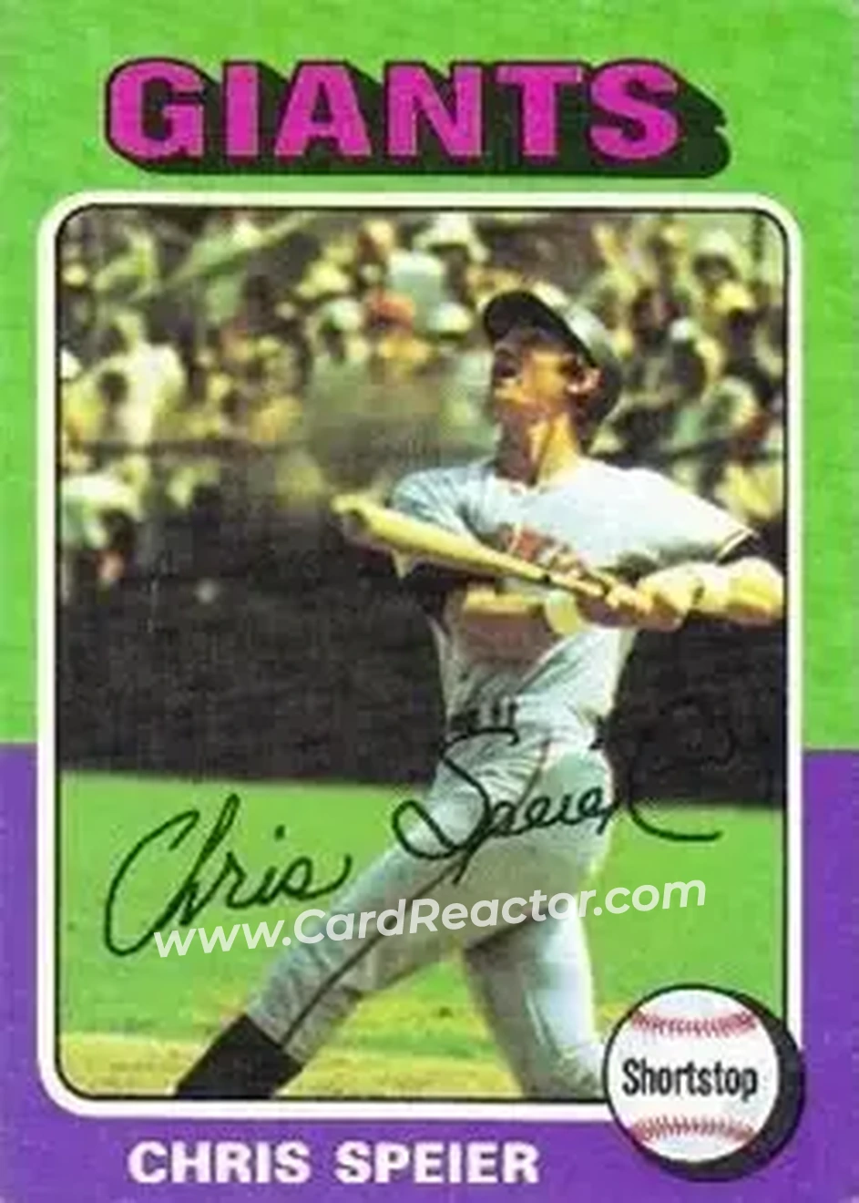 1975 Topps #505 - Chris Speier - San Francisco Giants - Front