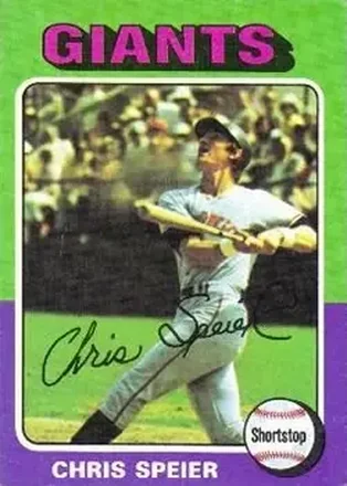 1975 Topps #505 - Chris Speier - San Francisco Giants