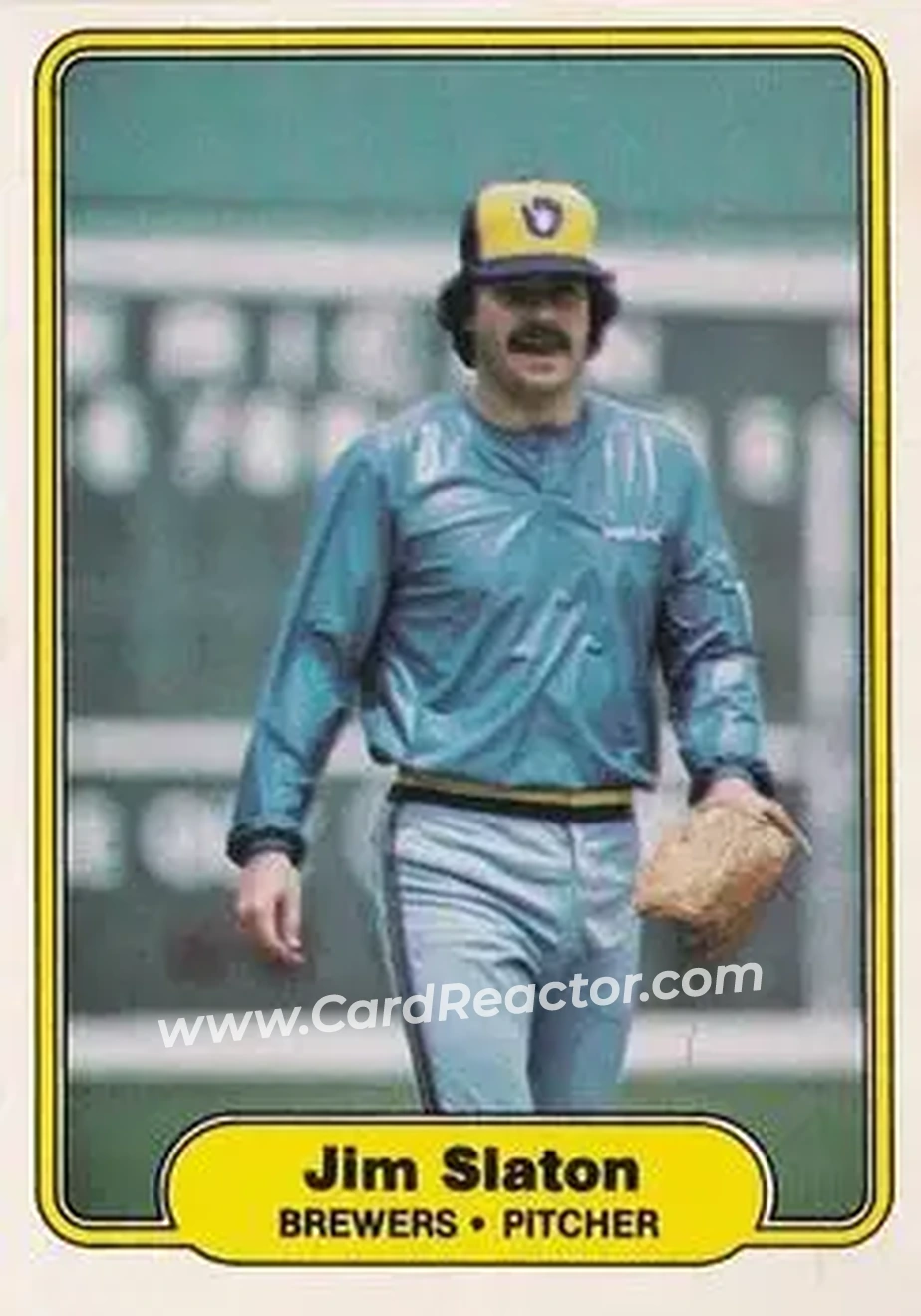 1982 Fleer #153 - Jim Slaton - Milwaukee Brewers - Front