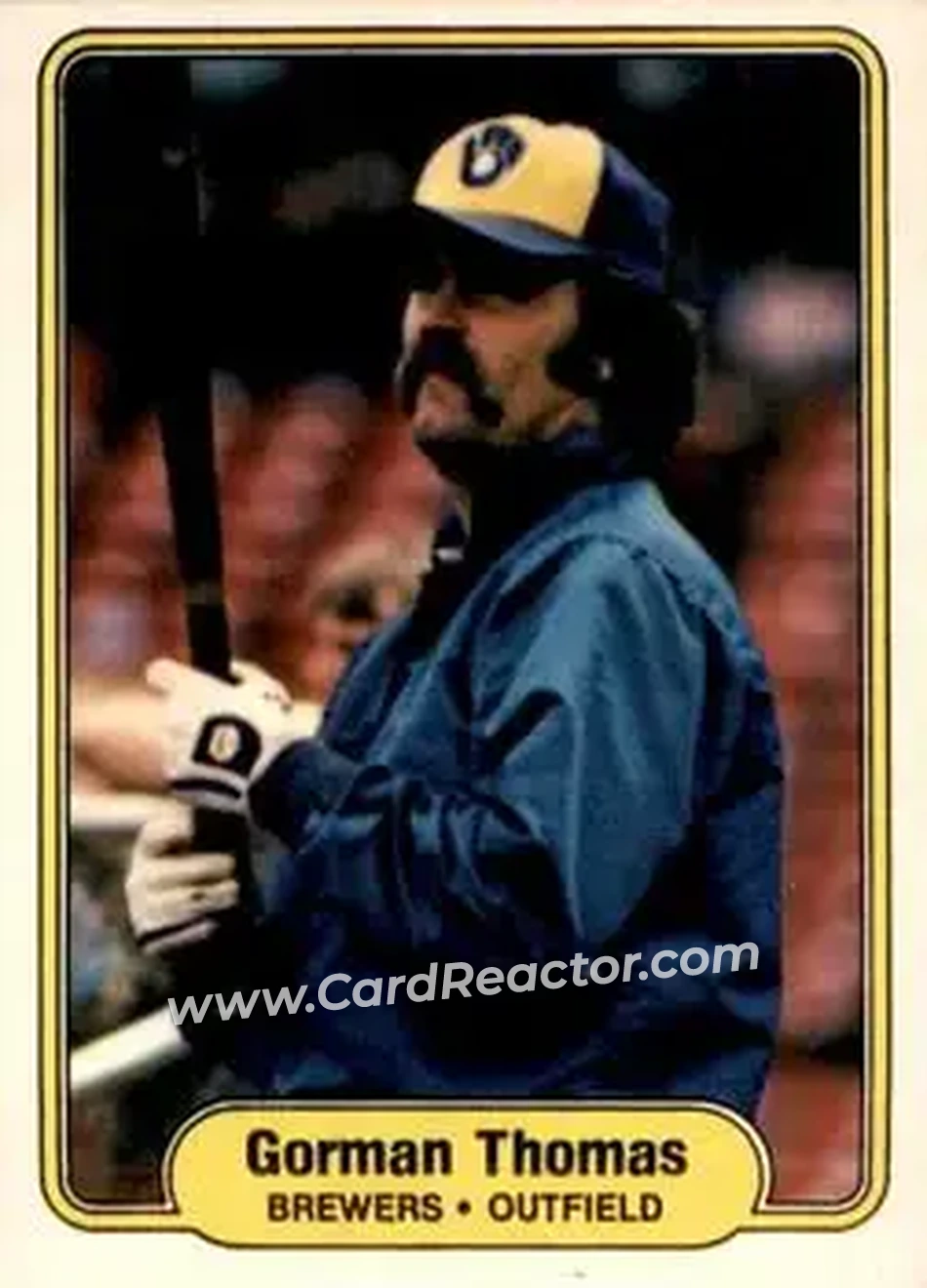 1982 Fleer #154 - Gorman Thomas - Milwaukee Brewers - Front 1982 Fleer #154 - Gorman Thomas - Milwaukee Brewers - Front