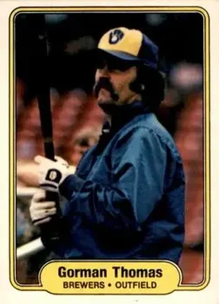 1982 Fleer #154 - Gorman Thomas - Milwaukee Brewers