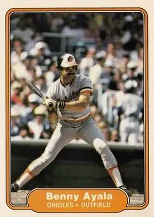 1982 Fleer #157 - Benny Ayala - Baltimore Orioles