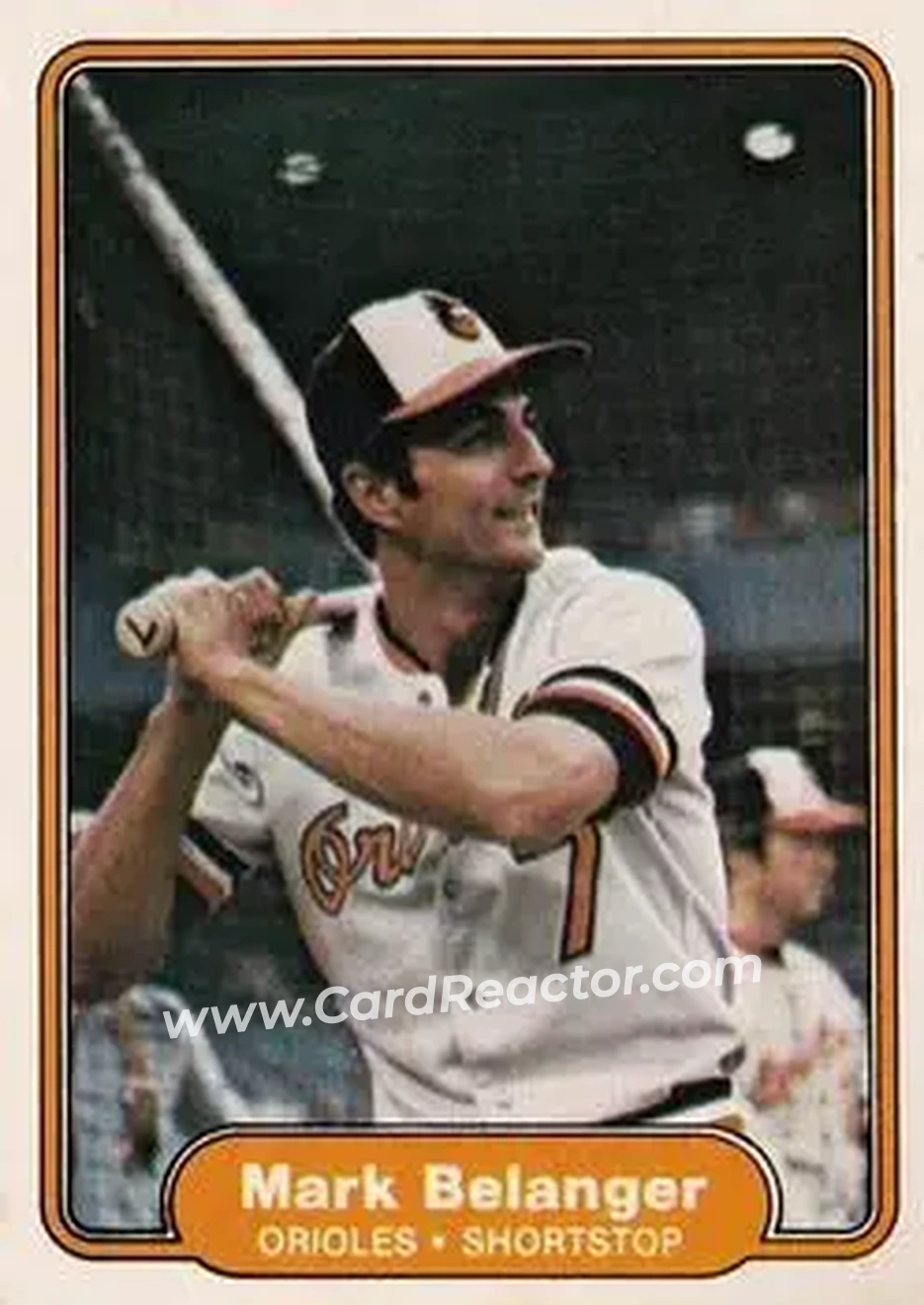 1982 Fleer #158 - Mark Belanger - Baltimore Orioles - Front 1982 Fleer #158 - Mark Belanger - Baltimore Orioles - Front