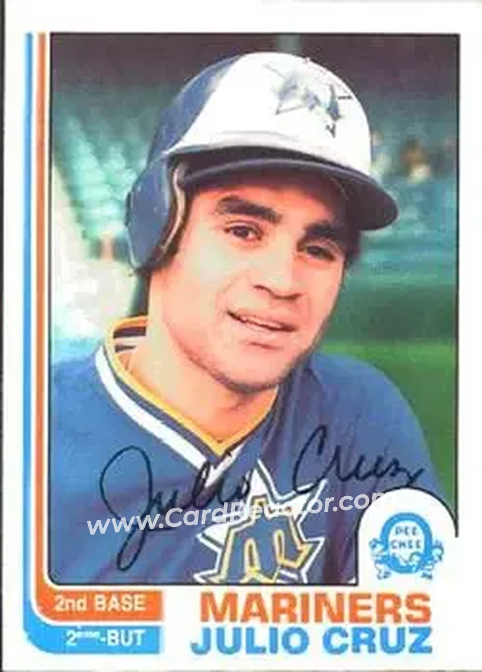 1982 O-Pee-Chee #130 - Julio Cruz - Seattle Mariners - Front
