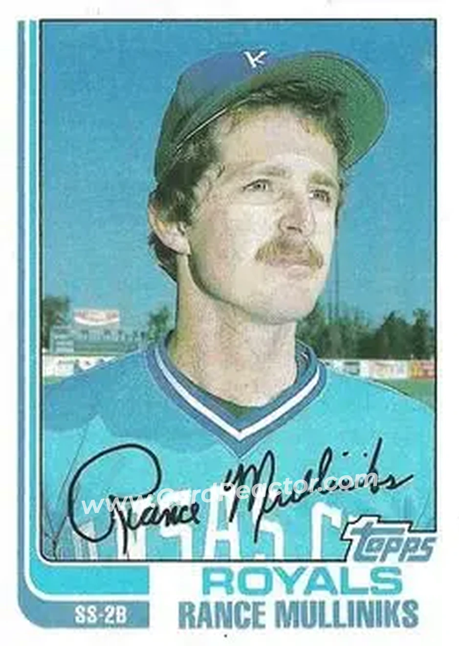 1982 Topps #104 - Rance Mulliniks - Kansas City Royals - Front 1982 Topps #104 - Rance Mulliniks - Kansas City Royals - Front