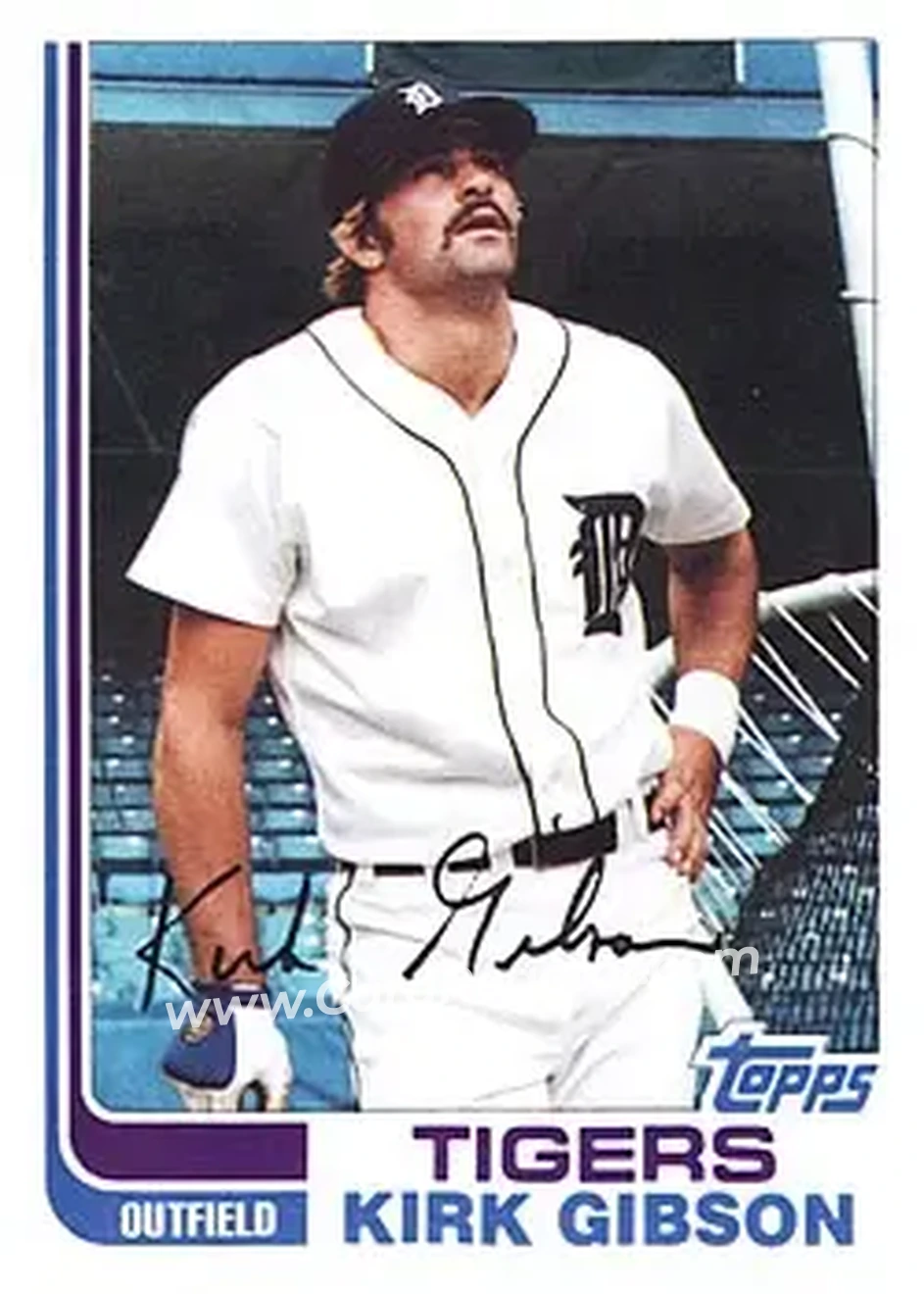 1982 Topps #105 - Kirk Gibson - Detroit Tigers - Front