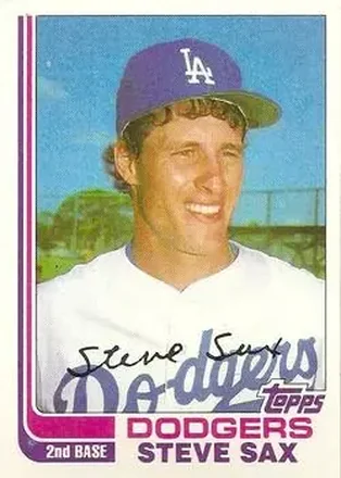 1982 Topps Traded #103T - Steve Sax - Los Angeles Dodgers