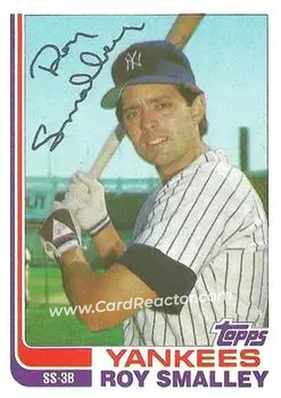 1982 Topps Traded #107T - Roy Smalley - New York Yankees - Front