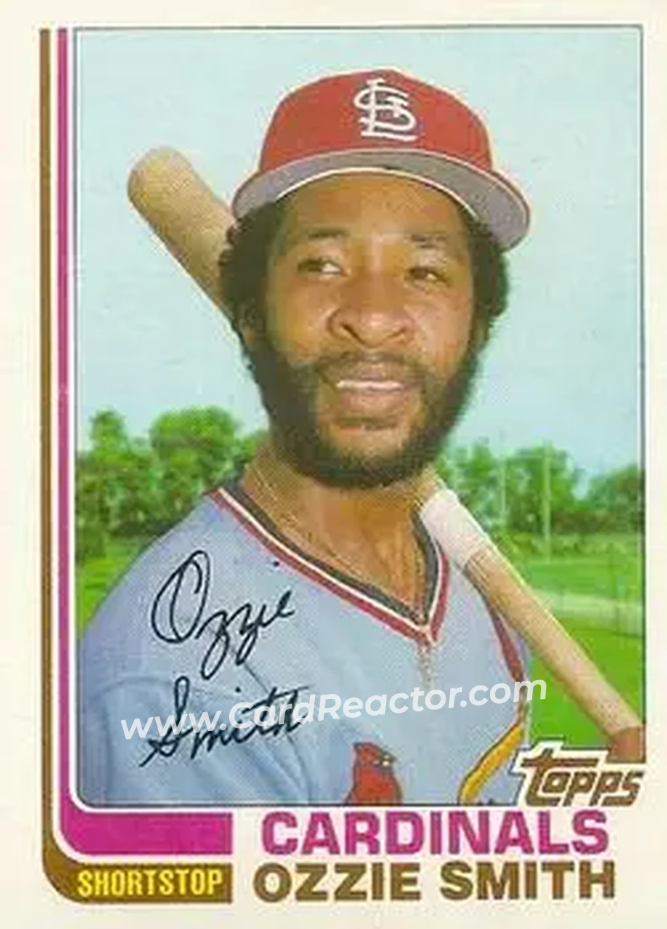 1982 Topps Traded #109T - Ozzie Smith - St. Louis Cardinals - Front 1982 Topps Traded #109T - Ozzie Smith - St. Louis Cardinals - Front