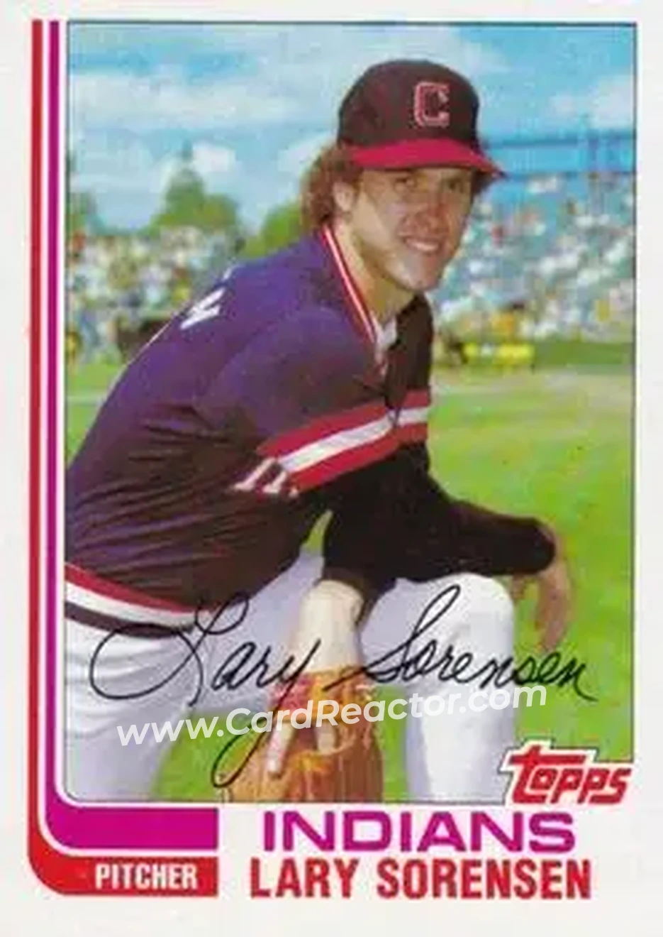 1982 Topps Traded #111T - Lary Sorensen - Cleveland Indians - Front 1982 Topps Traded #111T - Lary Sorensen - Cleveland Indians - Front