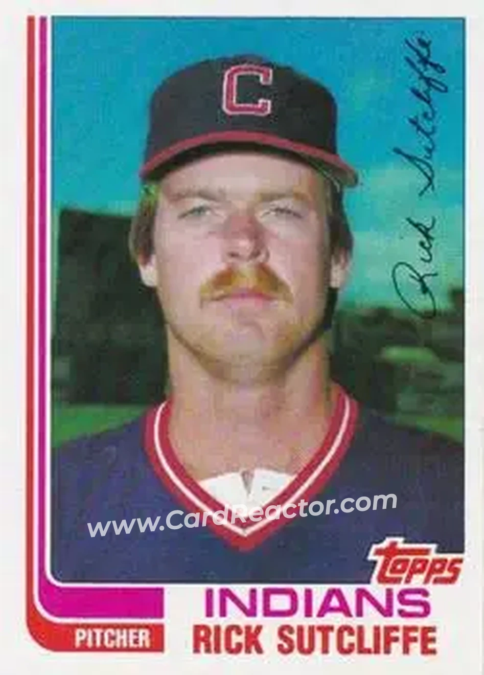 1982 Topps Traded #116T - Rick Sutcliffe - Cleveland Indians - Front