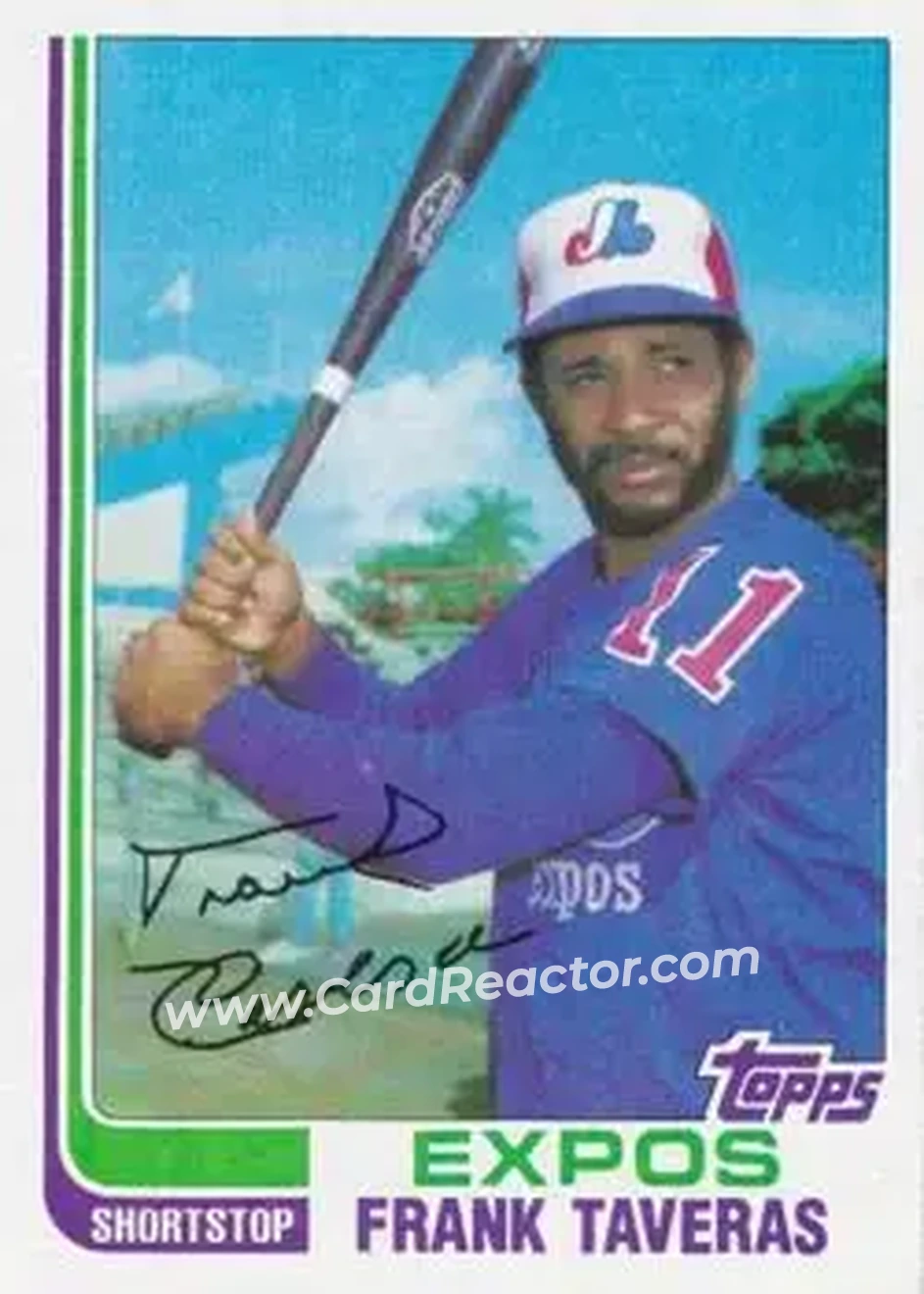 1982 Topps Traded #118T - Frank Taveras - Montreal Expos - Front 1982 Topps Traded #118T - Frank Taveras - Montreal Expos - Front