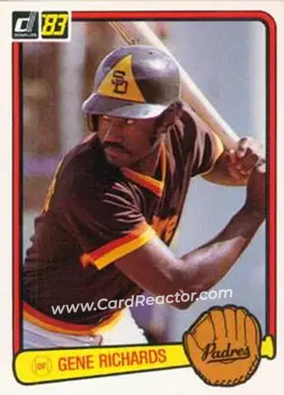 1983 Donruss #271 - Gene Richards - San Diego Padres - Front