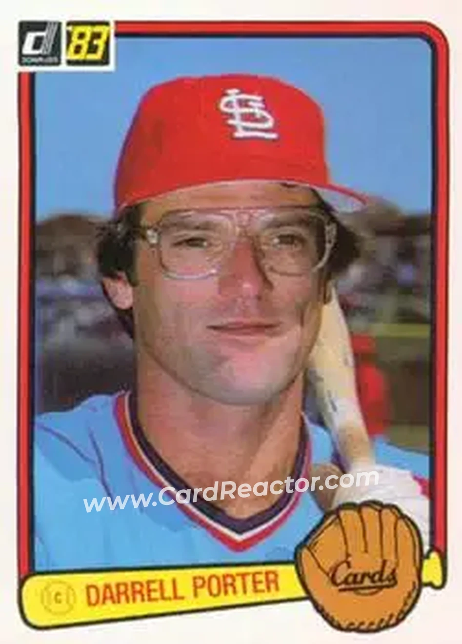 1983 Donruss #278 - Darrell Porter - St. Louis Cardinals - Front