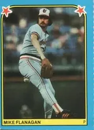 1983 Fleer Star Stickers #193 - Mike Flanagan - Baltimore Orioles