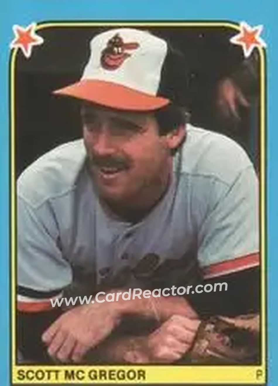 1983 Fleer Star Stickers #194 - Scott McGregor - Baltimore Orioles - Front 1983 Fleer Star Stickers #194 - Scott McGregor - Baltimore Orioles - Front