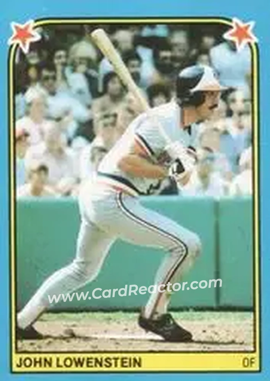 1983 Fleer Star Stickers #197 - John Lowenstein - Baltimore Orioles - Front