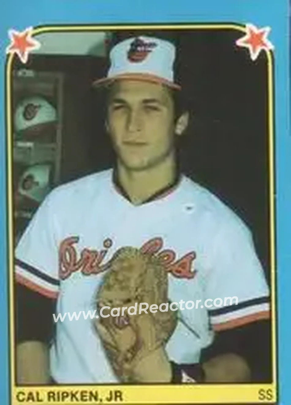 1983 Fleer Star Stickers #198 - Cal Ripken - Baltimore Orioles - Front 1983 Fleer Star Stickers #198 - Cal Ripken - Baltimore Orioles - Front