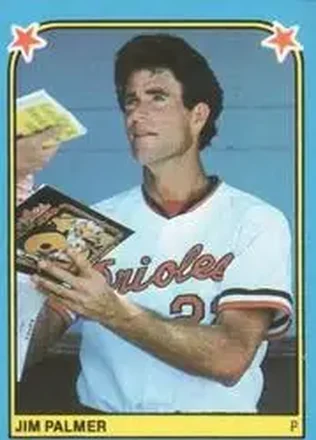 1983 Fleer Star Stickers #200 - Jim Palmer - Baltimore Orioles