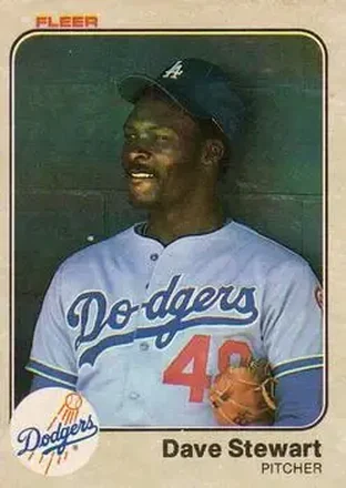 1983 Fleer #222 - Dave Stewart - Los Angeles Dodgers