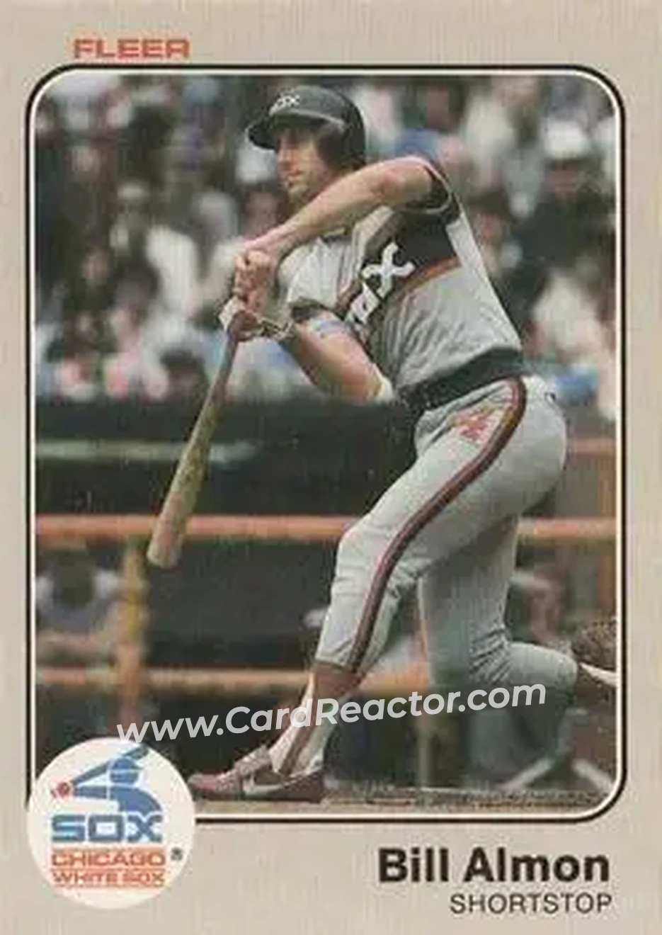 1983 Fleer #228 - Bill Almon - Chicago White Sox - Front