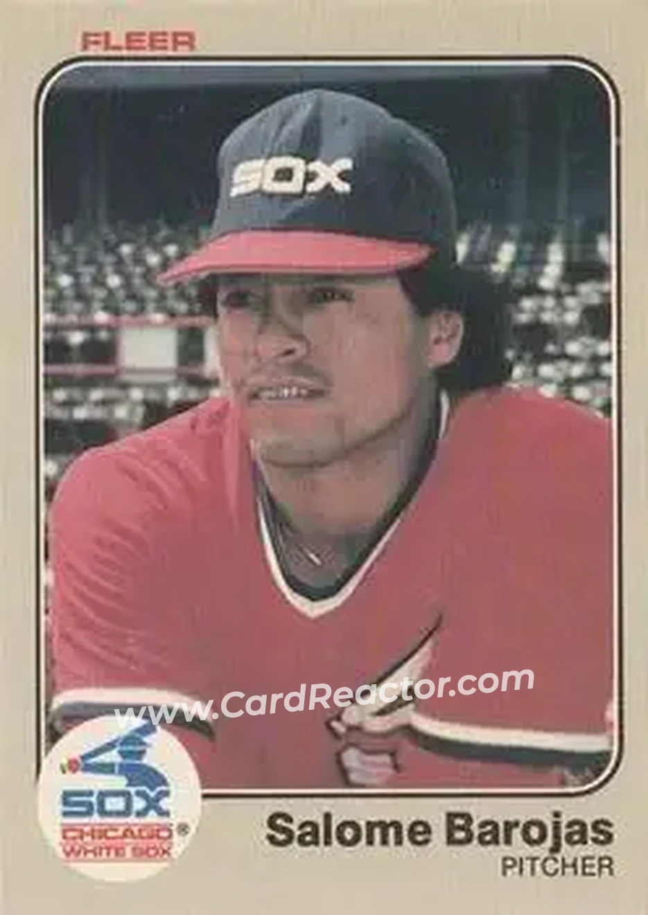 1983 Fleer #230 - Salome Barojas - Chicago White Sox - Front