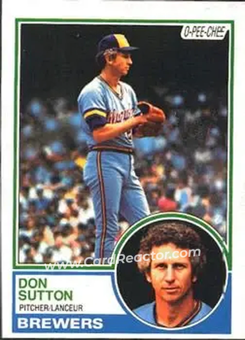 1983 O-Pee-Chee #145 - Don Sutton - Milwaukee Brewers - Front