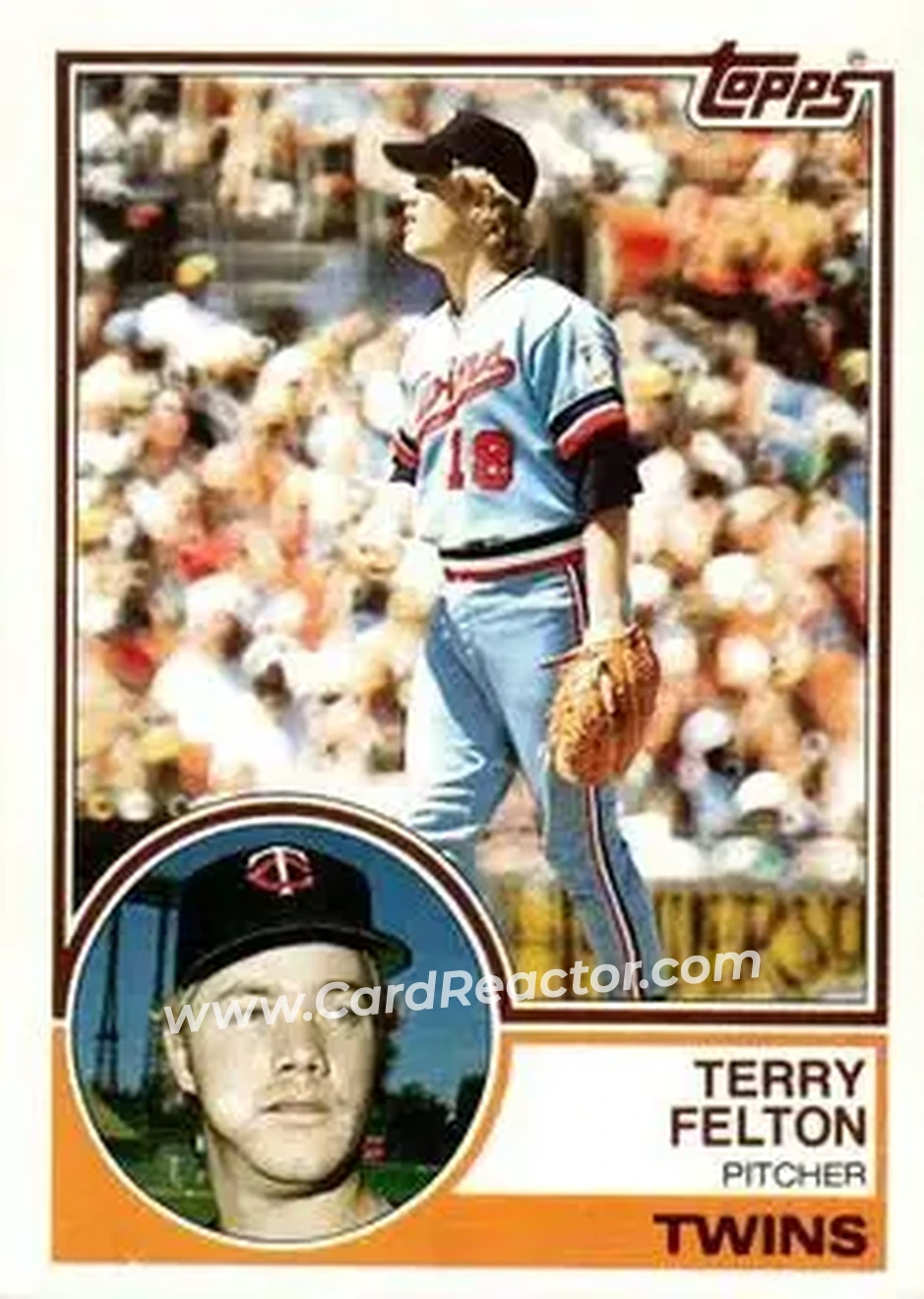 1983 Topps #181 - Terry Felton - Minnesota Twins