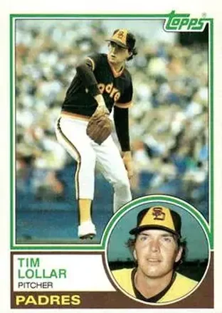 1983 Topps #185 - Tim Lollar - San Diego Padres