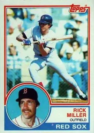 1983 Topps #188 - Rick Miller - Boston Red Sox