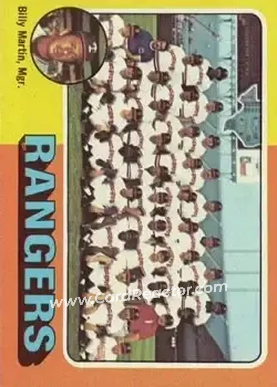 1975 Topps #511 - Card #511 - Texas Rangers - Front 1975 Topps #511 - Card #511 - Texas Rangers - Front
