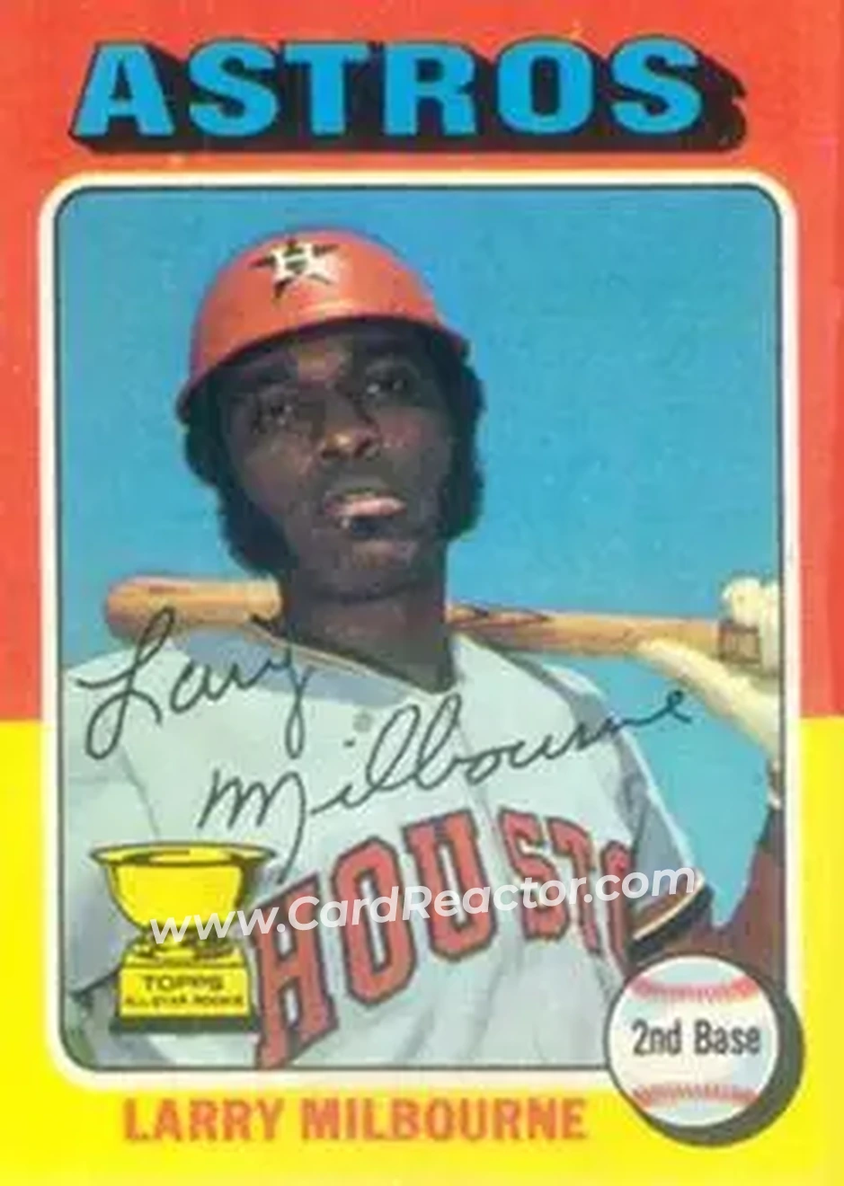 1975 Topps #512 - Larry Milbourne - Houston Astros - Front