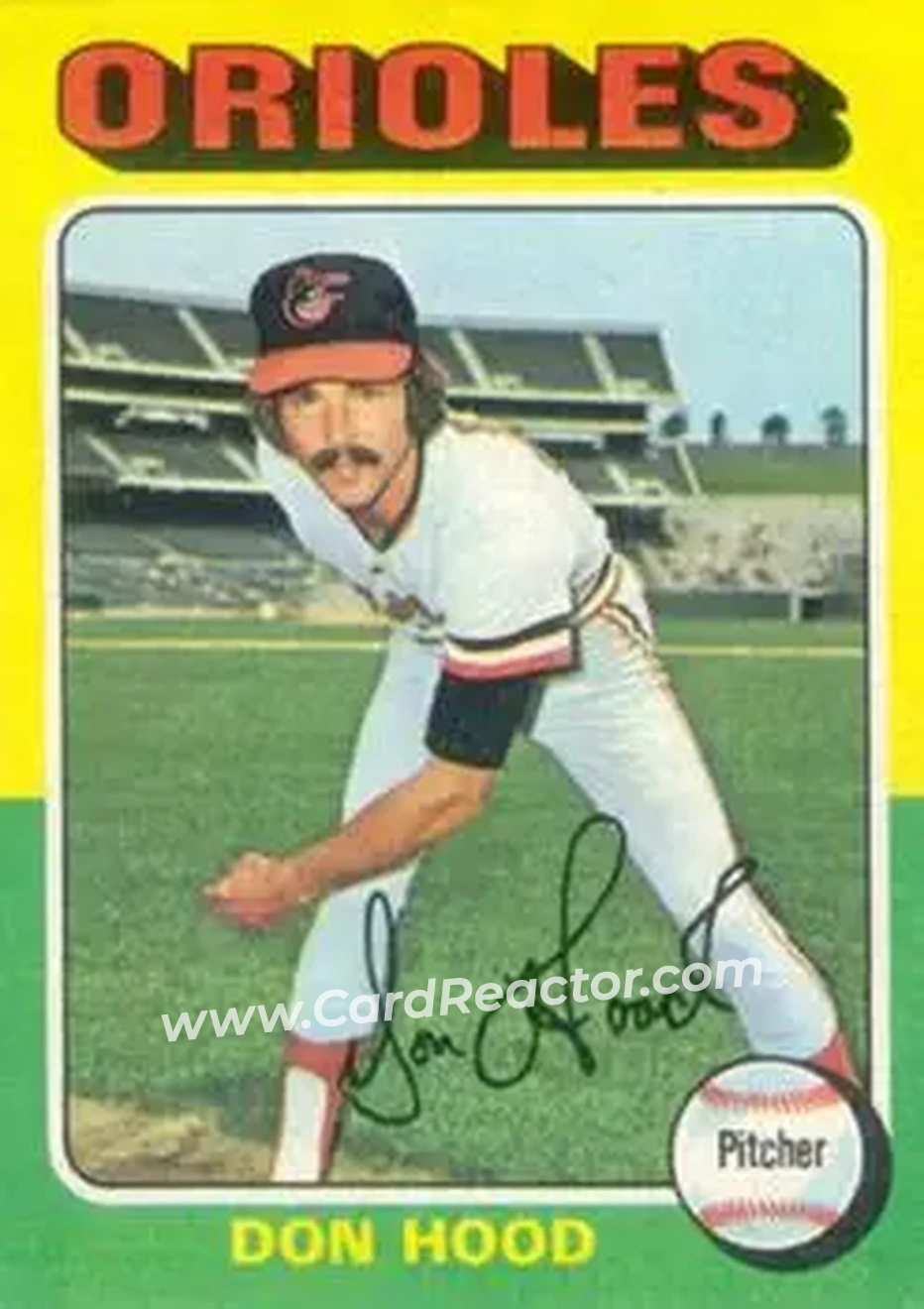 1975 Topps #516 - Don Hood - Baltimore Orioles - Front 1975 Topps #516 - Don Hood - Baltimore Orioles - Front