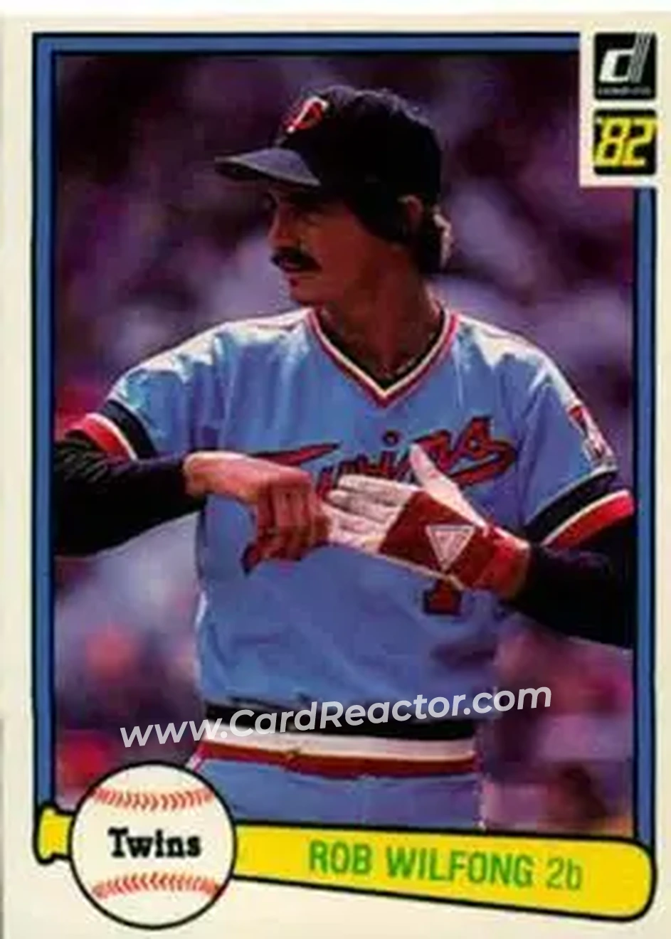 1982 Donruss #130 - Rob Wilfong - Minnesota Twins - Front