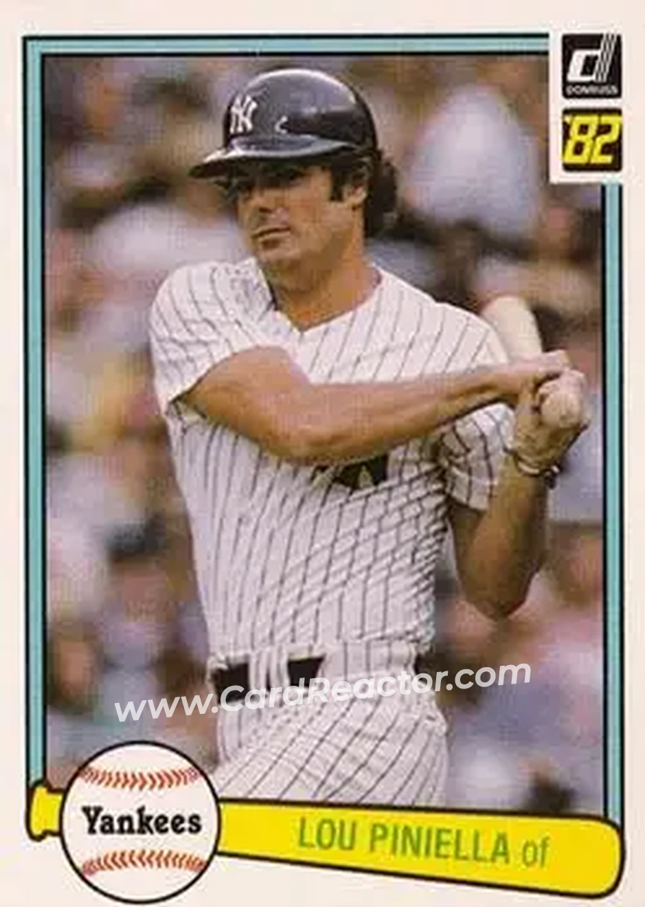 1982 Donruss #135 - Lou Piniella - New York Yankees - Front