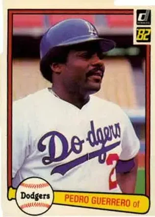 1982 Donruss #136 - Pedro Guerrero - Los Angeles Dodgers
