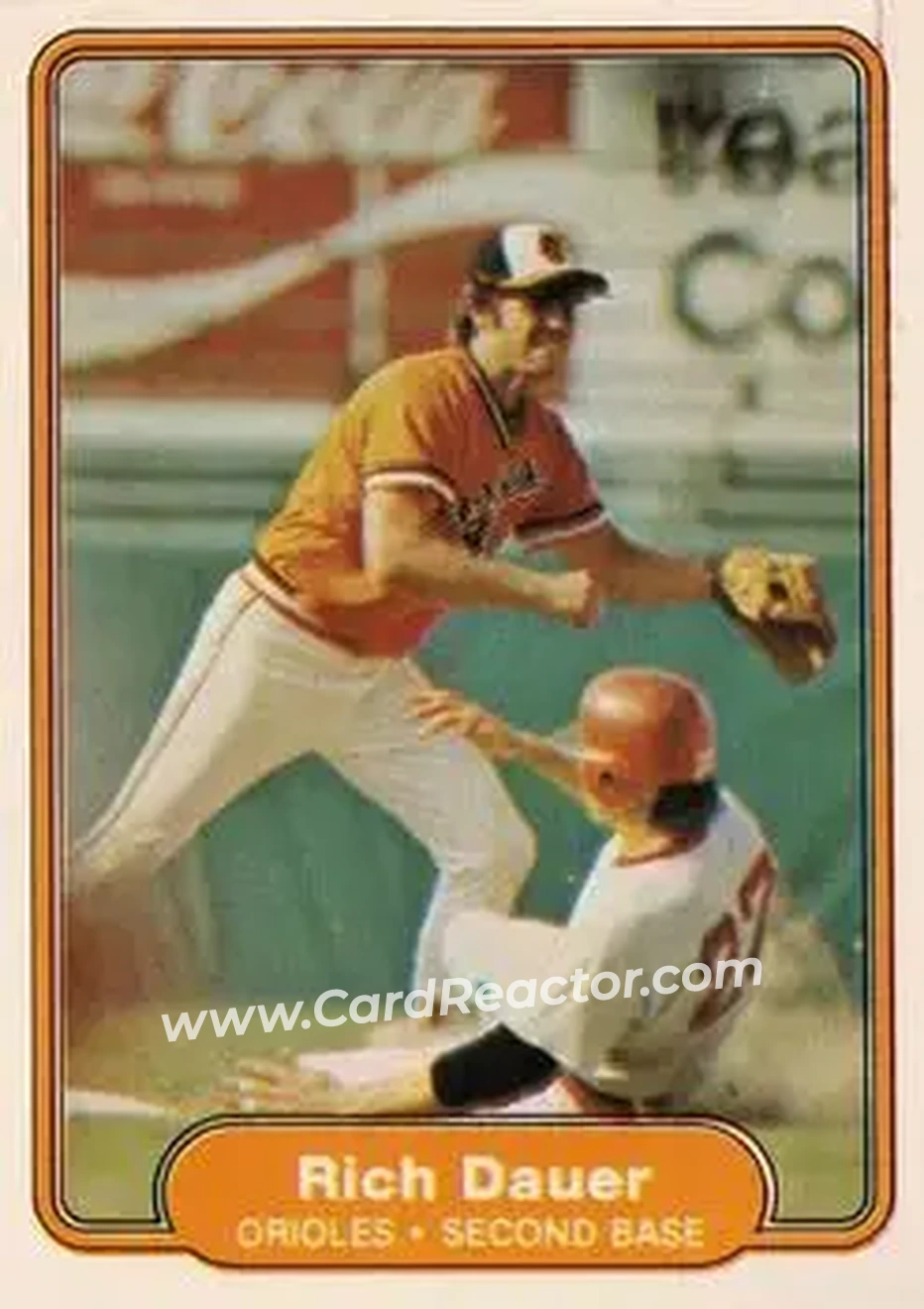 1982 Fleer #161 - Rich Dauer - Baltimore Orioles - Front 1982 Fleer #161 - Rich Dauer - Baltimore Orioles - Front