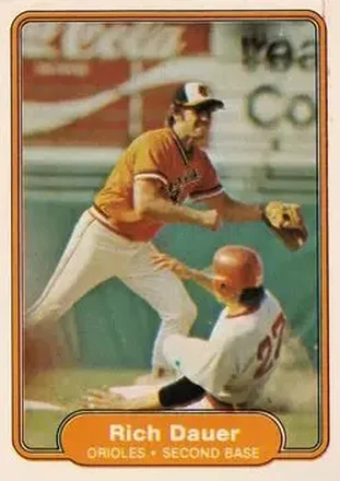 1982 Fleer #161 - Rich Dauer - Baltimore Orioles 1982 Fleer #161 - Rich Dauer - Baltimore Orioles
