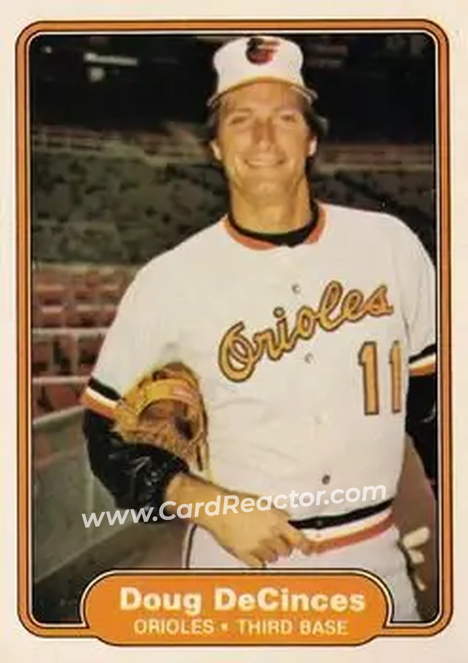 1982 Fleer #162 - Doug DeCinces - Baltimore Orioles - Front 1982 Fleer #162 - Doug DeCinces - Baltimore Orioles - Front