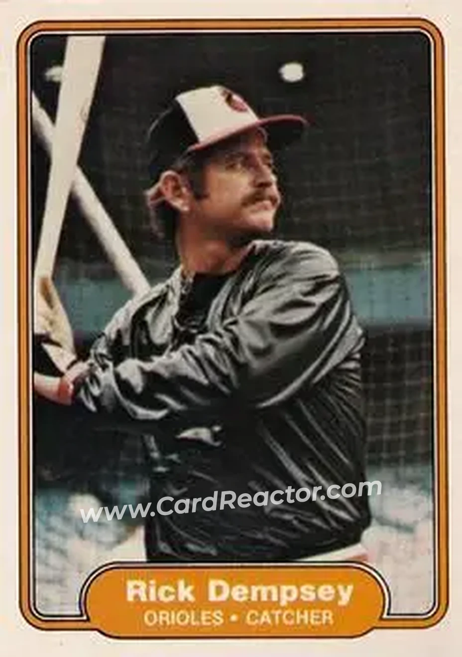 1982 Fleer #163 - Rick Dempsey - Baltimore Orioles - Front 1982 Fleer #163 - Rick Dempsey - Baltimore Orioles - Front