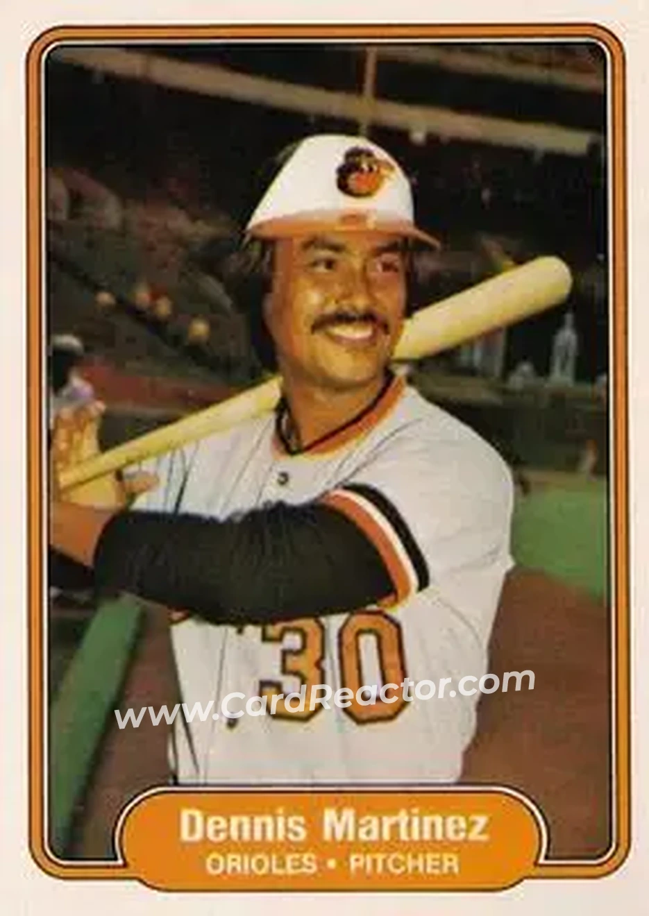1982 Fleer #170 - Denny Martinez - Baltimore Orioles - Front