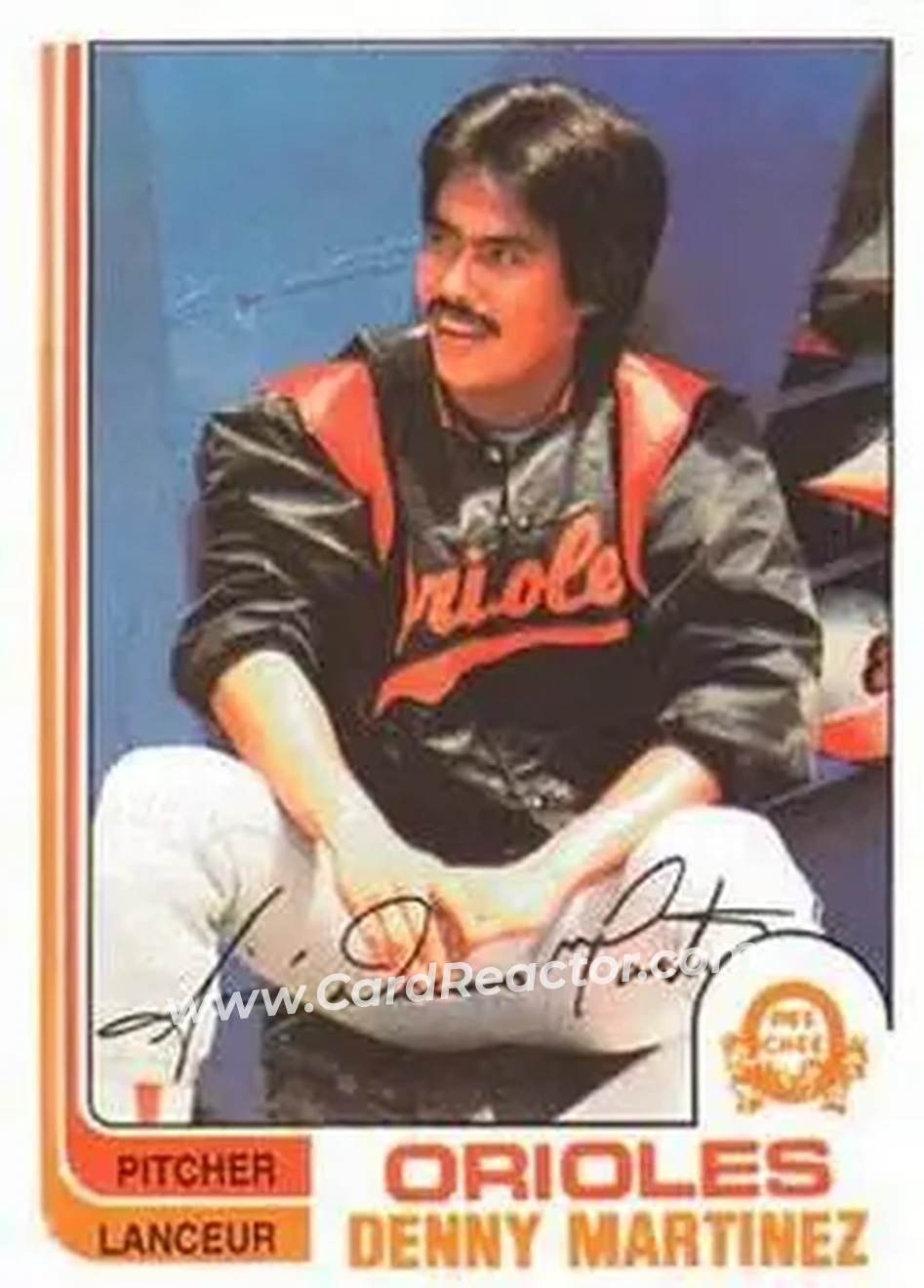 1982 O-Pee-Chee #135 - Denny Martinez - Baltimore Orioles - Front