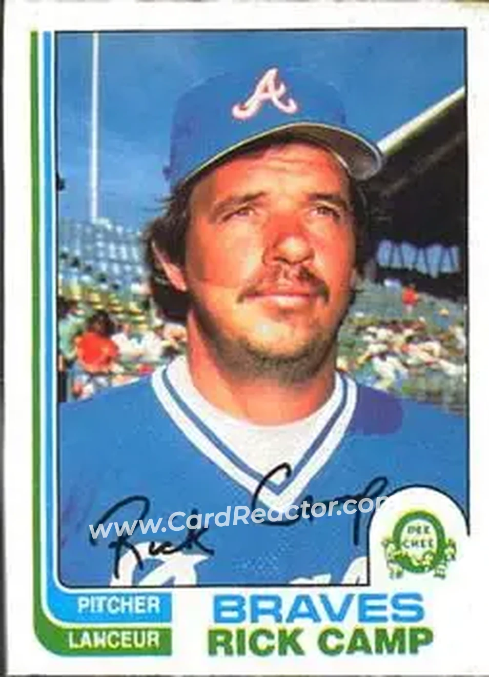 1982 O-Pee-Chee #138 - Rick Camp - Atlanta Braves - Front