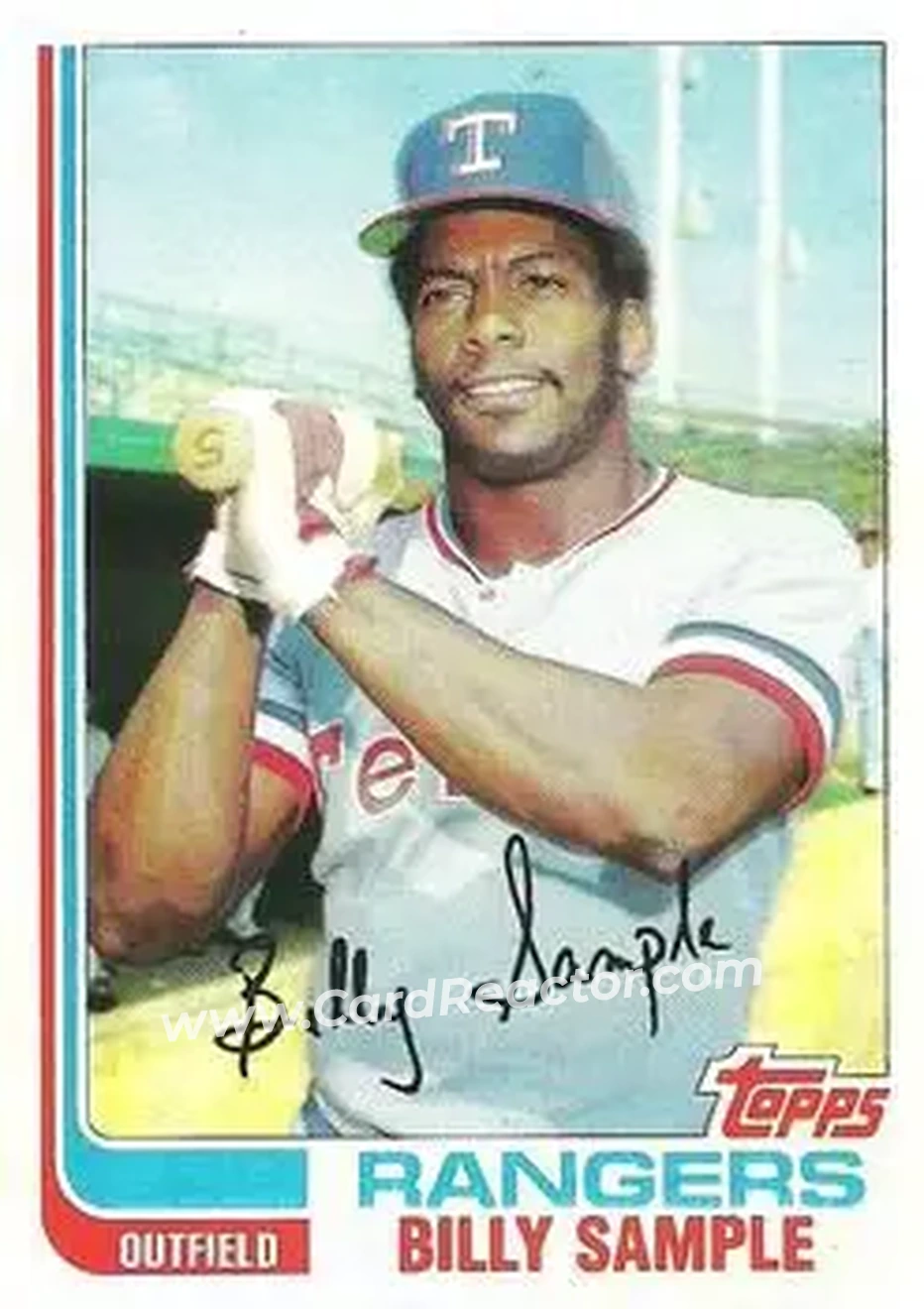 1982 Topps #112 - Billy Sample - Texas Rangers - Front 1982 Topps #112 - Billy Sample - Texas Rangers - Front