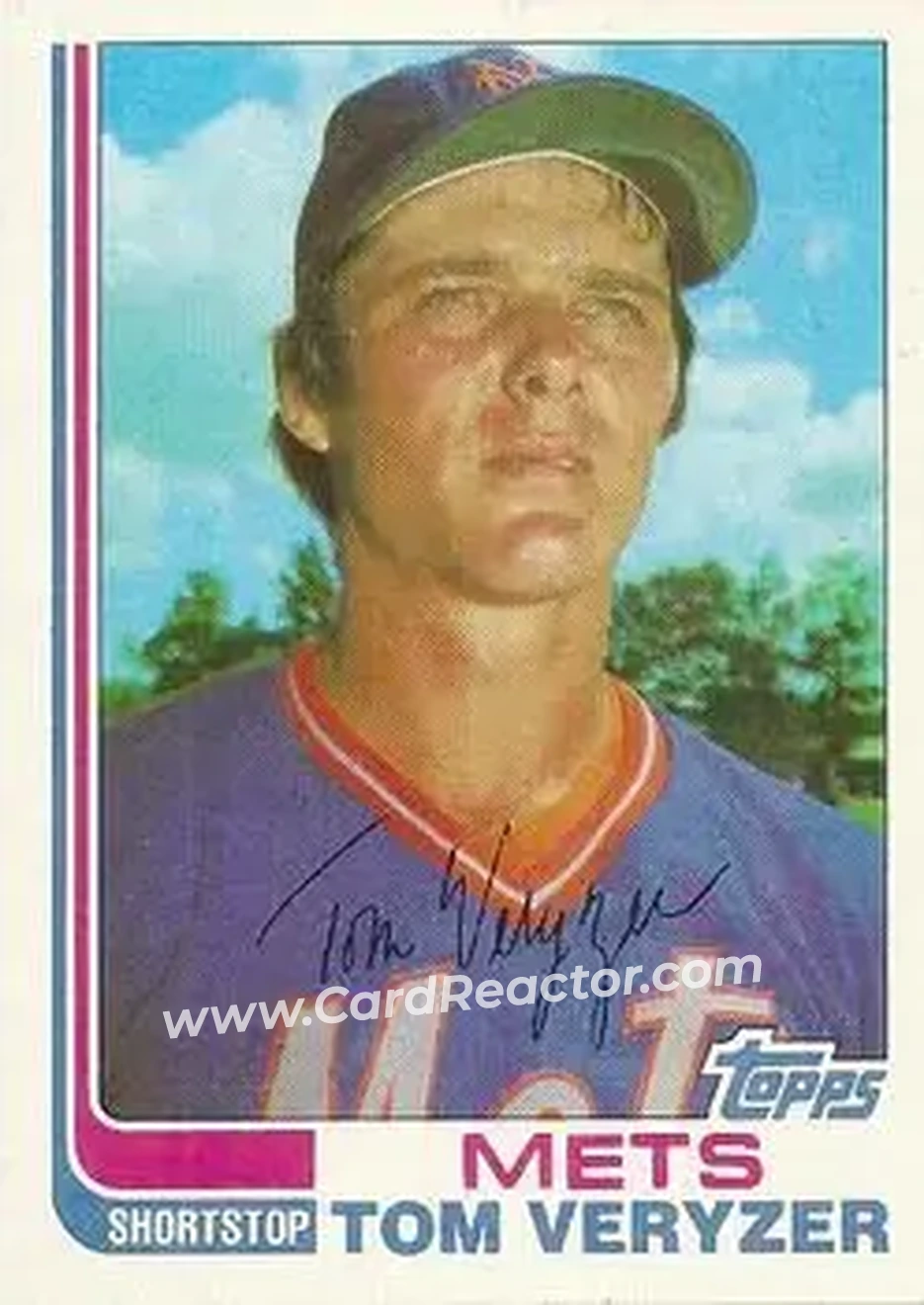 1982 Topps Traded #123T - Tom Veryzer - New York Mets - Front