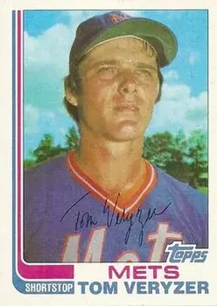 1982 Topps Traded #123T - Tom Veryzer - New York Mets 1982 Topps Traded #123T - Tom Veryzer - New York Mets