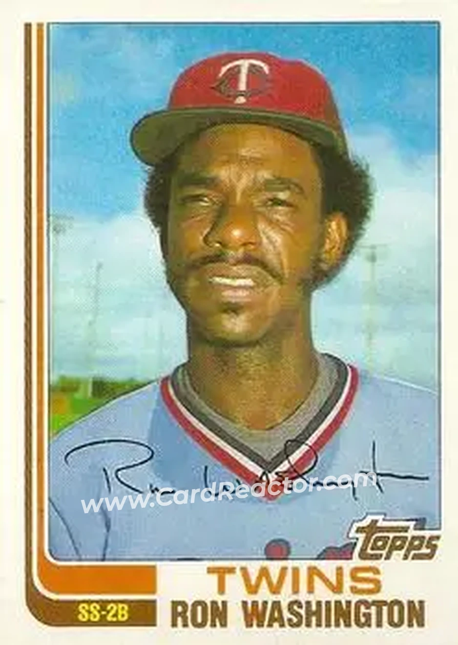 1982 Topps Traded #124T - Ron Washington - Minnesota Twins - Front