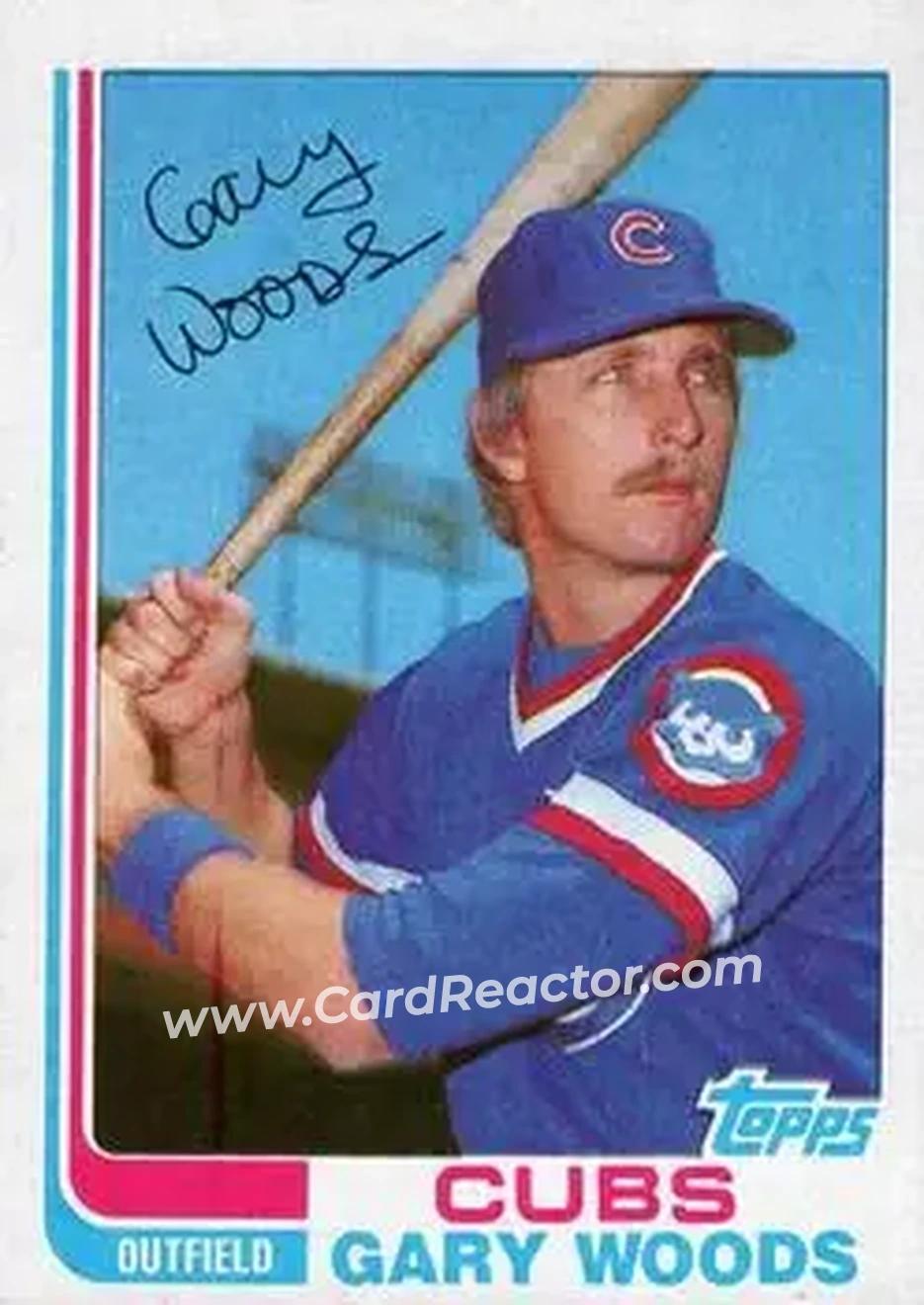 1982 Topps Traded #130T - Gary Woods - Chicago Cubs - Front 1982 Topps Traded #130T - Gary Woods - Chicago Cubs - Front