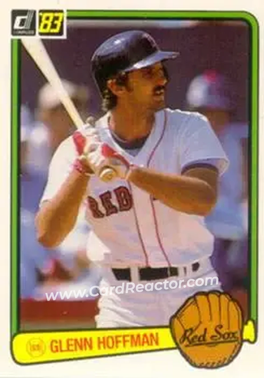 1983 Donruss #282 - Glenn Hoffman - Boston Red Sox - Front 1983 Donruss #282 - Glenn Hoffman - Boston Red Sox - Front