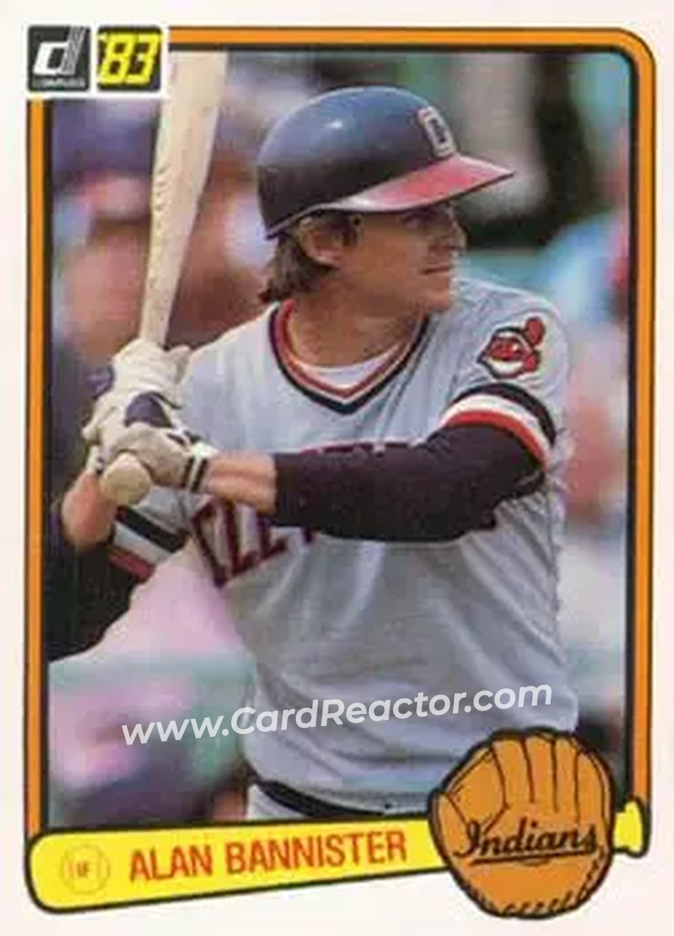 1983 Donruss #285 - Alan Bannister - Cleveland Indians - Front 1983 Donruss #285 - Alan Bannister - Cleveland Indians - Front